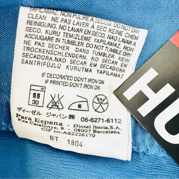 NWT  Diesel Women Satin Pants Low Rise Color Wash 27 in Cotton Blend Y2K - Picture 8 of 11